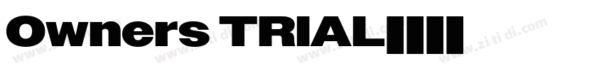 Owners TRIAL字体转换